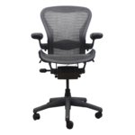 Refurbished Herman Miller Aeron Chair - fully loaded Size B Tuxedo