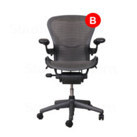 Refurbished Herman Miller Aeron Chair - fully loaded Size B Tuxedo
