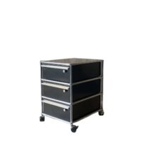 USM Haller black Roller container