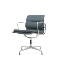 Vitra Charles Eames EA208 green leather