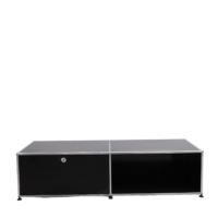 USM Haller black low cabinet