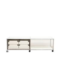 USM Haller white low cabinet