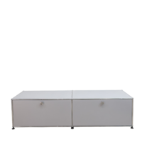 USM Haller silver low sideboard