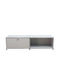 USM Haller light grey low sideboard