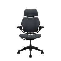 Refurbished Humanscale Freedom Rivet Charcoal task chair