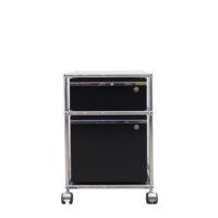 USM Haller black Roller container