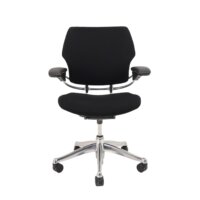 Refurbished Humanscale lowback Freedom Depth black task chair
