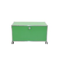 USM Haller green low cabinet