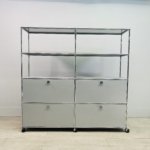 USM Haller silver cabinet