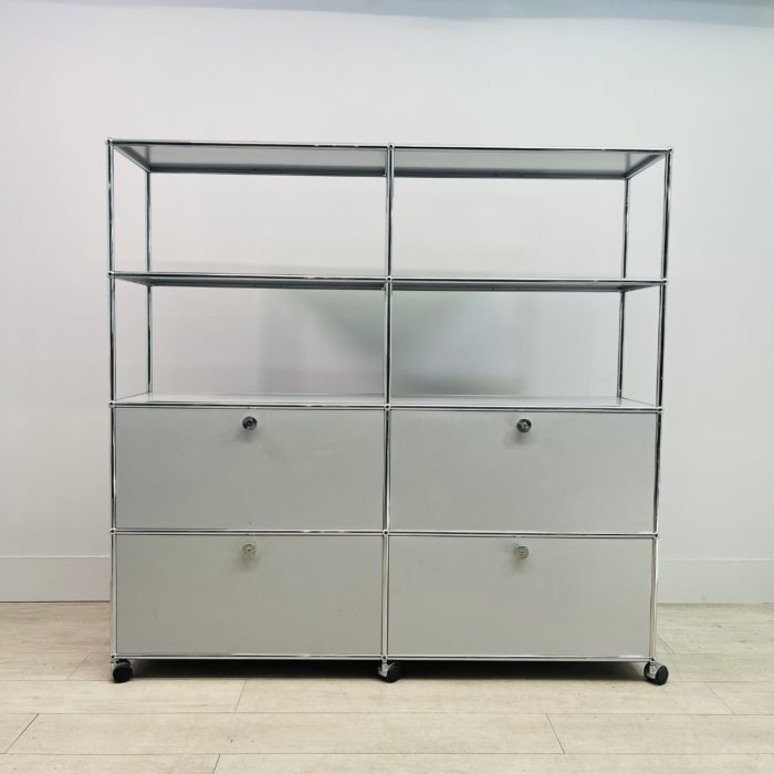 USM Haller silver cabinet