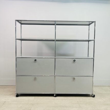 USM Haller silver cabinet