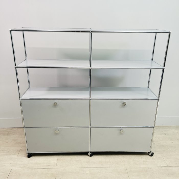 USM Haller silver cabinet