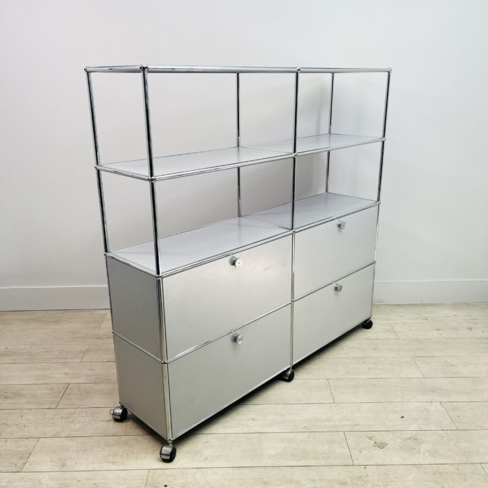 USM Haller silver cabinet