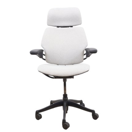 Refurbished Humanscale Freedom light grey task chair