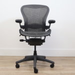 Refurbished Herman Miller Aeron Chair - fully loaded Size B Tuxedo - Image 3
