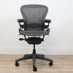 Refurbished Herman Miller Aeron Chair - fully loaded Size B Tuxedo - Image 4