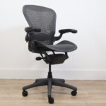 Refurbished Herman Miller Aeron Chair - fully loaded Size B Tuxedo - Image 5