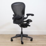 Refurbished Herman Miller Aeron Chair - fully loaded Size B Tuxedo - Image 2