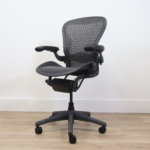 Refurbished Herman Miller Aeron Chair - fully loaded Size B Tuxedo - Image 10