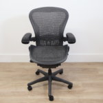 Refurbished Herman Miller Aeron Chair - fully loaded Size B Tuxedo - Image 9