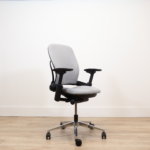 Steelcase Leap V2 Light grey task chair - Image 3